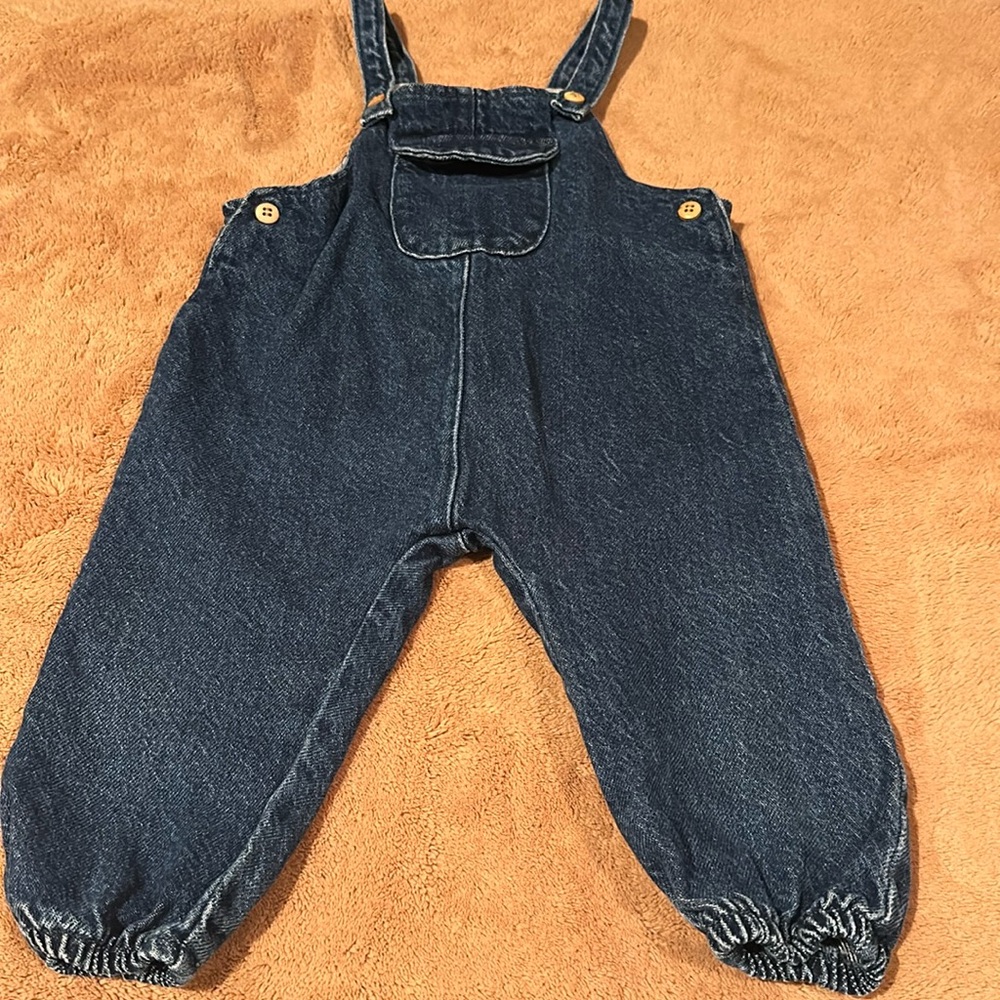 Zara denim overalls.